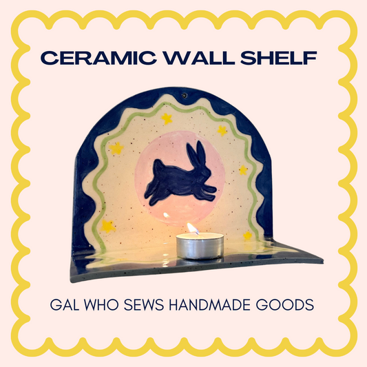 Ceramic Mini Wall Shelf